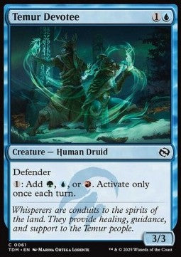 Temur Devotee⁣ - Tarkir: Dragonstorm⁣ (Common)⁣ [61]
