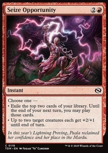 Seize Opportunity⁣ - Tarkir: Dragonstorm⁣ (Common)⁣ [119]