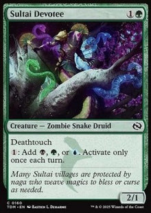 Sultai Devotee⁣ - Tarkir: Dragonstorm⁣ (Common)⁣ [160]