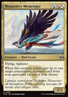 Monastery Messenger⁣ - Tarkir: Dragonstorm⁣ (Common)⁣ [208]