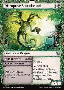 Disruptive Stormbrood // Petty Revenge⁣ - Tarkir: Dragonstorm: Extras⁣ (Uncommon)⁣ [310]