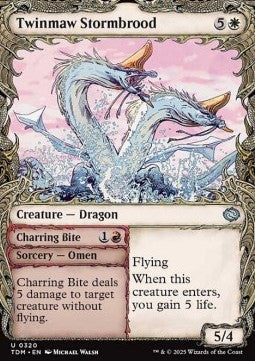 Twinmaw Stormbrood // Charring Bite⁣ - Tarkir: Dragonstorm: Extras⁣ (Uncommon)⁣ [320]
