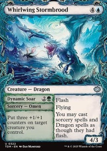 Whirlwing Stormbrood // Dynamic Soar⁣ - Tarkir: Dragonstorm: Extras⁣ (Uncommon)⁣ [322]