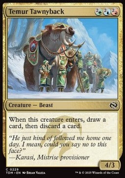 Temur Tawnyback⁣ - Tarkir: Dragonstorm⁣ (Common)⁣ [229]