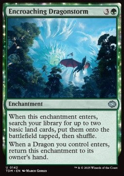 Encroaching Dragonstorm⁣ - Tarkir: Dragonstorm⁣ (Uncommon)⁣ [142]