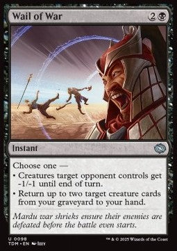 Wail of War⁣ - Tarkir: Dragonstorm⁣ (Uncommon)⁣ [98]