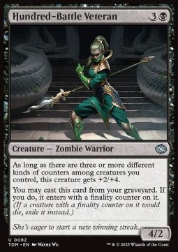 Hundred-Battle Veteran⁣ - Tarkir: Dragonstorm⁣ (Uncommon)⁣ [82]
