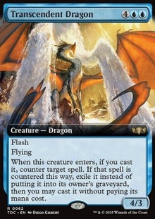 Transcendent Dragon⁣ - Commander: Tarkir: Dragonstorm: Extras⁣ (Rare)⁣ [62]