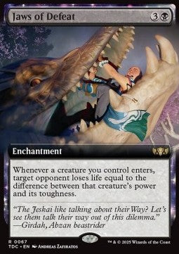 Jaws of Defeat⁣ - Commander: Tarkir: Dragonstorm: Extras⁣ (Rare)⁣ [67]