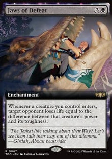 Jaws of Defeat⁣ - Commander: Tarkir: Dragonstorm: Extras⁣ (Rare)⁣ [67]