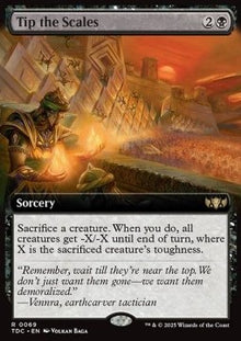 Tip the Scales⁣ - Commander: Tarkir: Dragonstorm: Extras⁣ (Rare)⁣ [69]