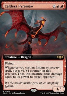 Caldera Pyremaw⁣ - Commander: Tarkir: Dragonstorm: Extras⁣ (Rare)⁣ [73]
