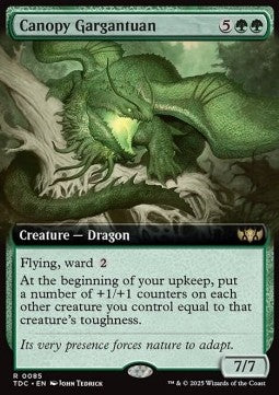 Canopy Gargantuan⁣ - Commander: Tarkir: Dragonstorm: Extras⁣ (Rare)⁣ [85]