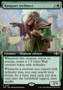Rampart Architect⁣ - Commander: Tarkir: Dragonstorm: Extras⁣ (Rare)⁣ [87]