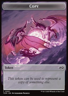 Copy Token // Monk Token (W 1/1 Prowess)⁣ - Tarkir: Dragonstorm: Tokens⁣ (Token)⁣ [T 1/3]