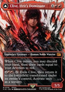 Clive, Ifrit's Dominant // Ifrit, Warden of Inferno (V.1)⁣ - Magic: The Gathering - FINAL FANTASY: Extras⁣ (Mythic)⁣ [318]