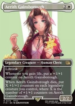 Aerith Gainsborough (V.1)⁣ - Magic: The Gathering - FINAL FANTASY: Extras⁣ (Rare)⁣ [374]