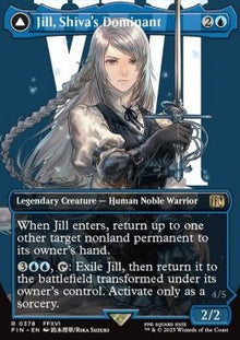 Jill, Shiva's Dominant // Shiva, Warden of Ice (V.1)⁣ - Magic: The Gathering - FINAL FANTASY: Extras⁣ (Rare)⁣ [378]