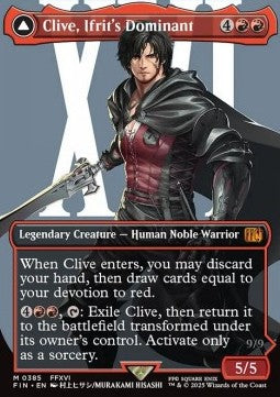 Clive, Ifrit's Dominant // Ifrit, Warden of Inferno (V.2)⁣ - Magic: The Gathering - FINAL FANTASY: Extras⁣ (Mythic)⁣ [385]