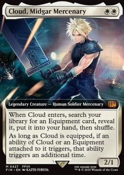 Cloud, Midgar Mercenary (V.2)⁣ - Magic: The Gathering - FINAL FANTASY: Extras⁣ (Mythic)⁣ [427]