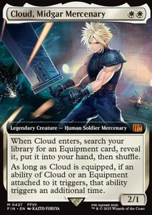 Cloud, Midgar Mercenary (V.2)⁣ - Magic: The Gathering - FINAL FANTASY: Extras⁣ (Mythic)⁣ [427]