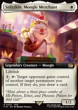 Stiltzkin, Moogle Merchant (V.2)⁣ - Magic: The Gathering - FINAL FANTASY: Extras⁣ (Rare)⁣ [433]