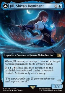 Jill, Shiva's Dominant // Shiva, Warden of Ice (V.2)⁣ - Magic: The Gathering - FINAL FANTASY: Extras⁣ (Rare)⁣ [438]