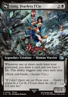 Fang, Fearless l'Cie // Ragnarok, Divine Deliverance (V.2)⁣ - Magic: The Gathering - FINAL FANTASY: Extras⁣ (Uncommon)⁣ [446]