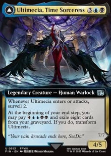Ultimecia, Time Sorceress // Ultimecia, Omnipotent⁣ - Magic: The Gathering - FINAL FANTASY: Extras⁣ (Uncommon)⁣ [513]