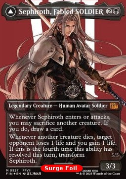 Sephiroth, Fabled SOLDIER // Sephiroth, One-Winged Angel (V.4)⁣ - Magic: The Gathering - FINAL FANTASY: Extras⁣ (Mythic)⁣ [527]
