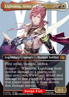Lightning, Army of One (V.4)⁣ - Magic: The Gathering - FINAL FANTASY: Extras⁣ (Mythic)⁣ [545]