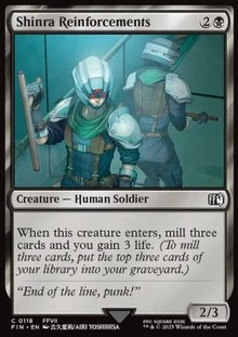 Shinra Reinforcements⁣ - Magic: The Gathering - FINAL FANTASY⁣ (Common)⁣ [118]