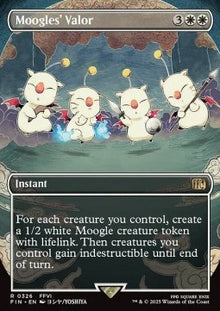 Moogles' Valor⁣ - Magic: The Gathering - FINAL FANTASY: Extras⁣ (Rare)⁣ [326]