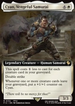 Cyan, Vengeful Samurai⁣ - Commander: Magic: The Gathering - FINAL FANTASY: Extras⁣ (Rare)⁣ [132]