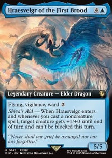 Hraesvelgr of the First Brood⁣ - Commander: Magic: The Gathering - FINAL FANTASY: Extras⁣ (Rare)⁣ [142]