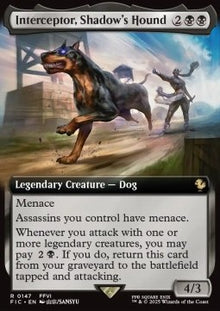 Interceptor, Shadow's Hound⁣ - Commander: Magic: The Gathering - FINAL FANTASY: Extras⁣ (Rare)⁣ [147]