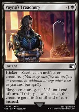 Vayne's Treachery⁣ - Magic: The Gathering - FINAL FANTASY⁣ (Common)⁣ [124]