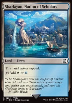 Sharlayan, Nation of Scholars⁣ - Magic: The Gathering - FINAL FANTASY⁣ (Land)⁣ [288]