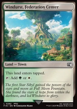 Windurst, Federation Center⁣ - Magic: The Gathering - FINAL FANTASY⁣ (Land)⁣ [292]