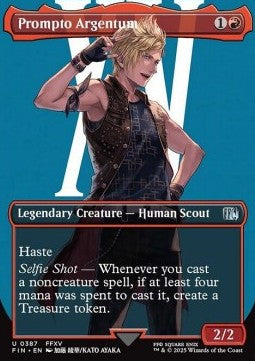 Prompto Argentum (V.1)⁣ - Magic: The Gathering - FINAL FANTASY: Extras⁣ (Uncommon)⁣ [387]