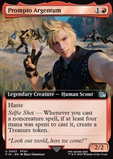 Prompto Argentum (V.2)⁣ - Magic: The Gathering - FINAL FANTASY: Extras⁣ (Uncommon)⁣ [463]