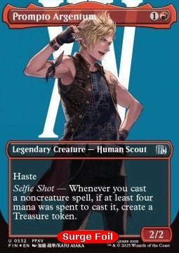 Prompto Argentum (V.3)⁣ - Magic: The Gathering - FINAL FANTASY: Extras⁣ (Uncommon)⁣ [532]