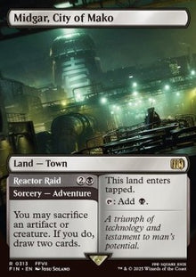Midgar, City of Mako // Reactor Raid⁣ - Magic: The Gathering - FINAL FANTASY: Extras⁣ (Rare)⁣ [313]