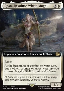 Rosa, Resolute White Mage (V.1)⁣ - Magic: The Gathering - FINAL FANTASY: Extras⁣ (Rare)⁣ [431]