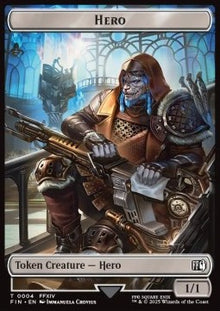 Hero Token (W 1/1) // Treasure Token (V.3)⁣ - Magic: The Gathering - FINAL FANTASY: Tokens⁣ (Token)⁣ [T 4/23]