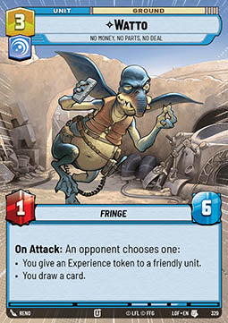 Watto, No Money, No Parts, No Deal - Legends of the Force: Extras (Uncommon) [XLOF-329]