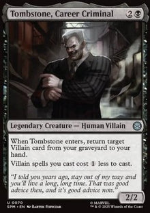 Tombstone, Career Criminal - Magic: The Gathering | Marvel's Spider-Man (Uncommon) [SPM-70]