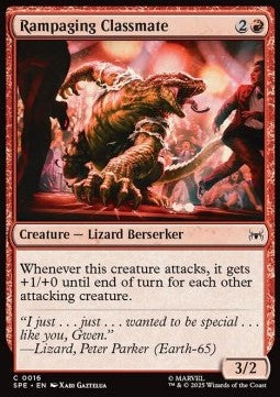 Rampaging Classmate - Magic: The Gathering | Marvel's Spider-Man: Eternal (Common) [SPE-16]