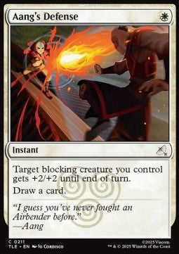 Aang's Defense (V.1) - Magic: The Gathering | Avatar: The Last Airbender: Eternal (Common) [TLE-211]