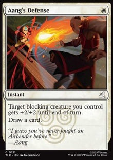 Aang's Defense (V.1) - Magic: The Gathering | Avatar: The Last Airbender: Eternal (Common) [TLE-211]